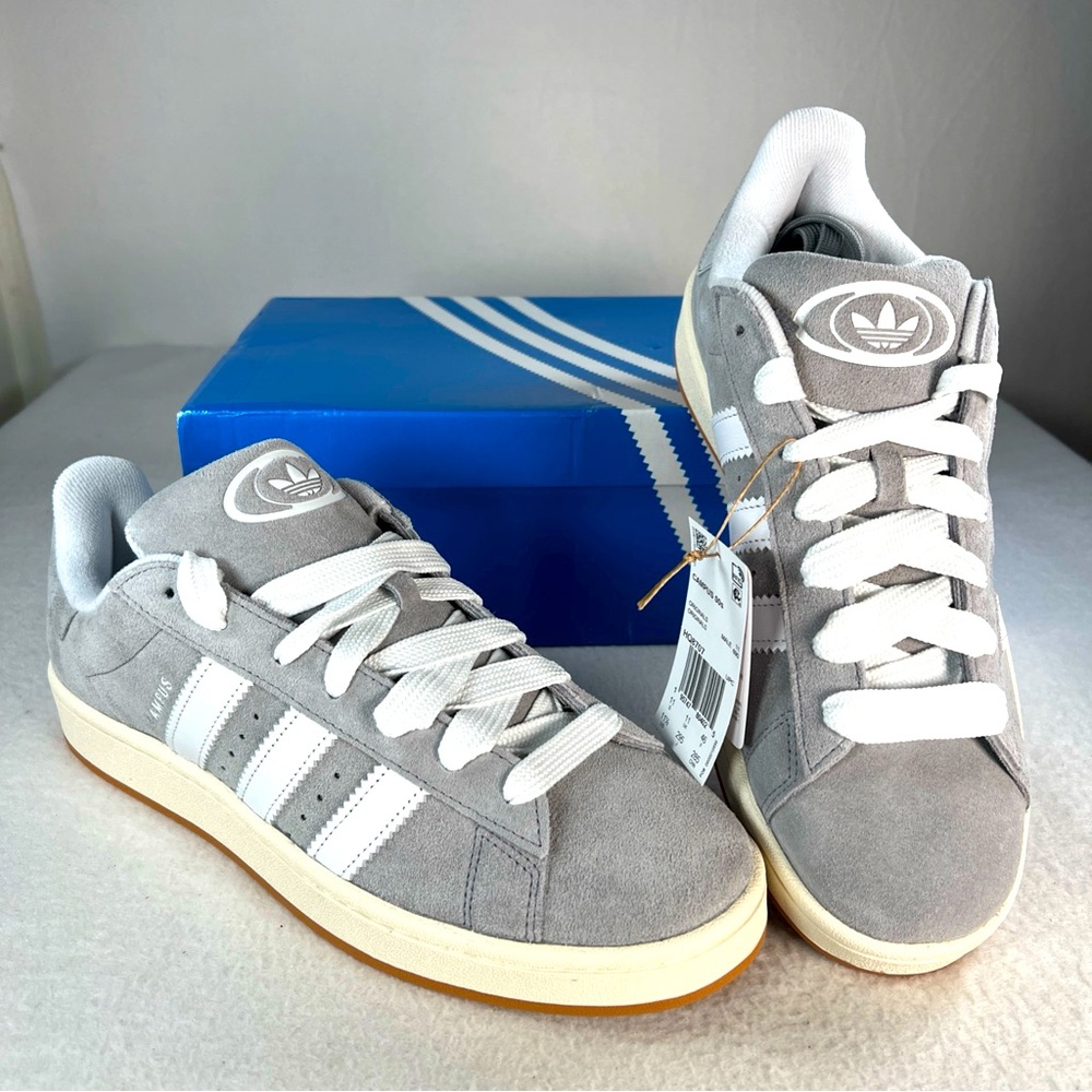 Adidas Campus 00s Sneakers Running Shoes Mens 11.5 Gray/White Suede + Box NWT